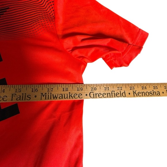 Adidas Mens F50 Pride Soccer Shirt Medium Orange Black CHIP Graphic Jersey Tee - Picture 3 of 8